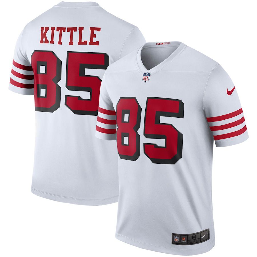 Men San Francisco 49ers #85 George Kittle Nike White Color Rush Legend NFL Jersey